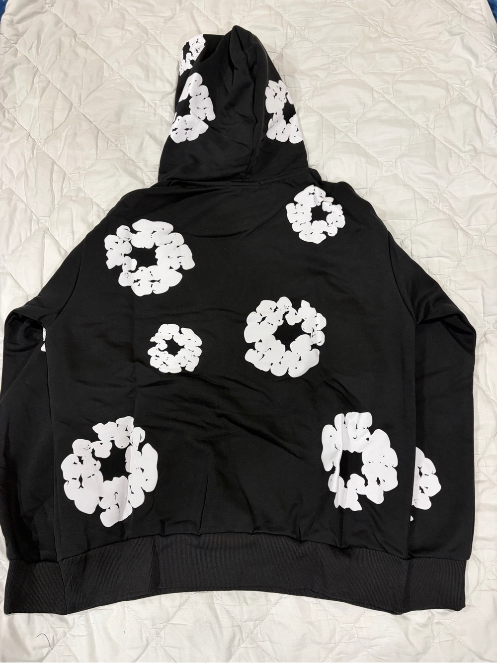 Black and White cotton hoodie